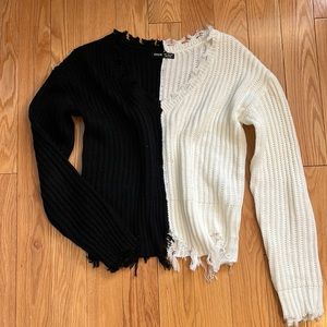 Black and White Sweater